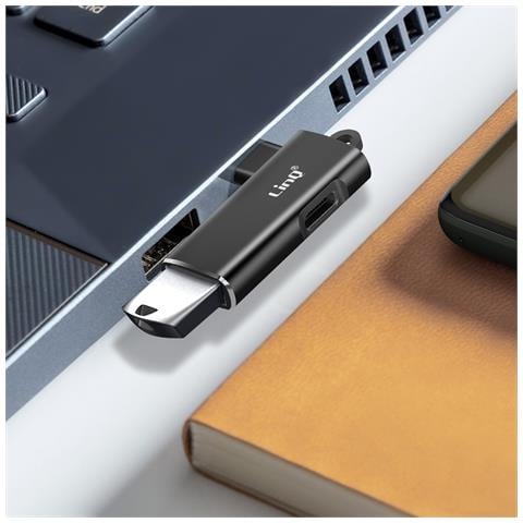Adattatore Otg Usb A Usb-c E Ricarica Usb-c 100w Trasferimento 5gbps, Nero - Foto 2