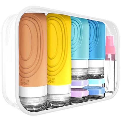 Set Di Contenitori Da Viaggio In Silicone Per Articoli Da Toeletta - 17 Pezzi Yellow - Foto 1