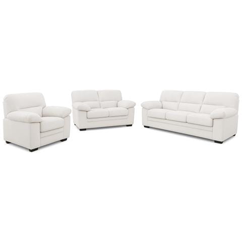 Lincoln Set Poltrona Divano 3 Posti + 2 Posti + Velluto A Coste Beige - Foto 1