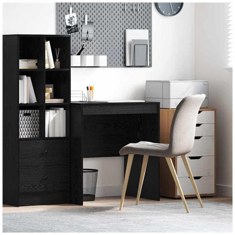 Scrivania Rovere nero Legno ingegnerizzato 70 x 50 x 76 cm - Foto 2
