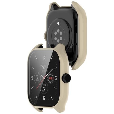 Compatibile Con Amazfit Gts4 Custodia Bianca Trasparente - Pc + Pellicola Temperata White - Foto 3