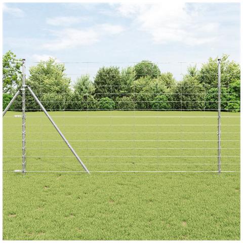 Recinzione da Campo 1.4x50 m Acciaio Zincato - Foto 2
