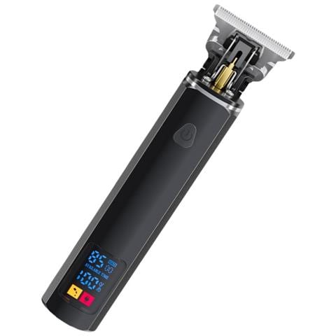Tagliacapelli Professionale Per Uomo, Ideale Per Barbiere E Uso Domestico, Con Display Led E Pettini Guida Black - Foto 5