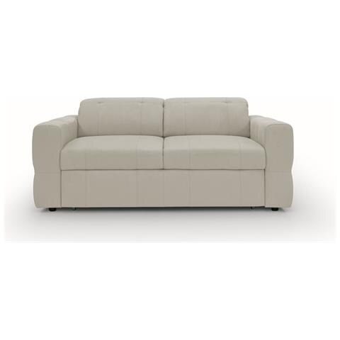 Kronos Divano 2 Posti 173 Cm Con Estraibile E Poggiatesta Reclinabili In Morbida Microfibra Impermeabile T11 Panna - Foto 2