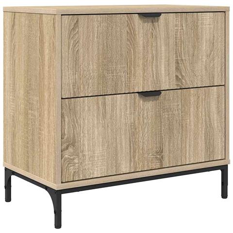 Comodino rovere sonoma 63.5 x 36 x 61 cm Legno multistrato - Foto 1
