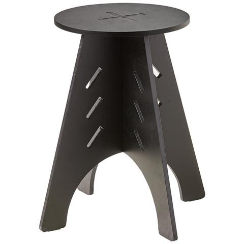 Tavolino Rotondo Con Connessione Per Telefono, Nero - Foto 1