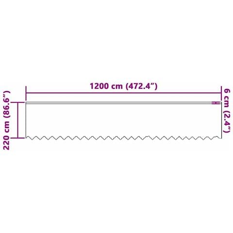 Tende con tende Bianco 1200 x 220 cm Poliestere - Foto 8