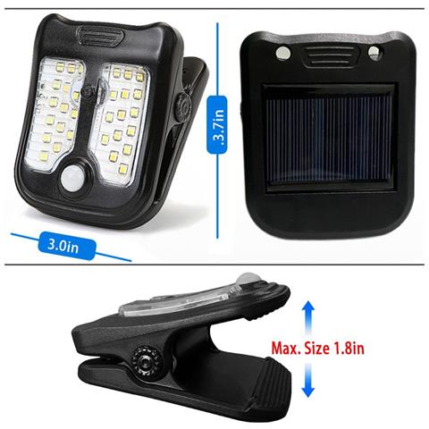 Piccola Luce Solare A Clip: Portatile, Sensore Di Movimento E Antizanzare - Foto 6