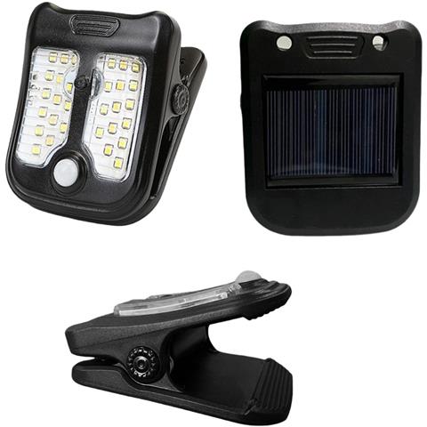 Piccola Luce Solare A Clip: Portatile, Sensore Di Movimento E Antizanzare - Foto 1