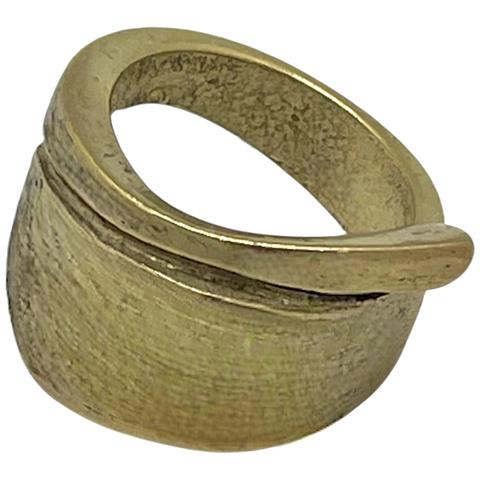 Anello Twister In Ottone Placcato Oro - Foto 2