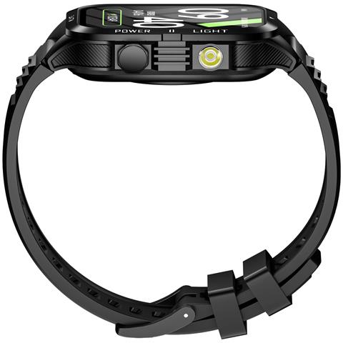 Smartwatch Con Luce - Fitness Tracker, Monitoraggio Frequenza Cardiaca E Sonno, Compatibile Con Da Fit App Black+yellow - Foto 5