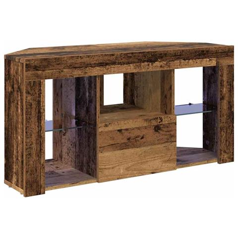 Mobile TV LED Angolare Legno vecchio 107 x 40 x 50 cm - Foto 1