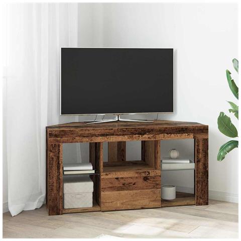 Mobile TV LED Angolare Legno vecchio 107 x 40 x 50 cm - Foto 2
