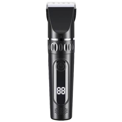 Set Tagliacapelli Elettrico Nero - Regolabarba Ricaricabile Senza Fili Per Uso Domestico - Foto 2