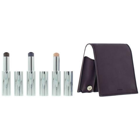 Plum Set : Colour Stick, Multifunctional, Eyeshadow Stick, Vienna, 3.5 G + Colour Stick, Multifunctional, Eyeshadow Stick, Dravite, 3.5 G + Colour Stick, Multifunctional, Eyeshadow Stick, 580, Ultramagnetic, 3.5 G +, Gwp Leather Pouch - Foto 1