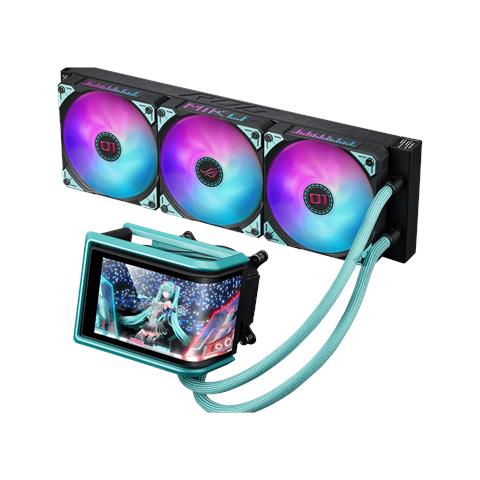 ROG RYUO IV 360 ARGB Hatsune Miku Edition Processore Raffreddatore di liquidi tutto in uno 12 cm Nero, Turchese - Foto 13