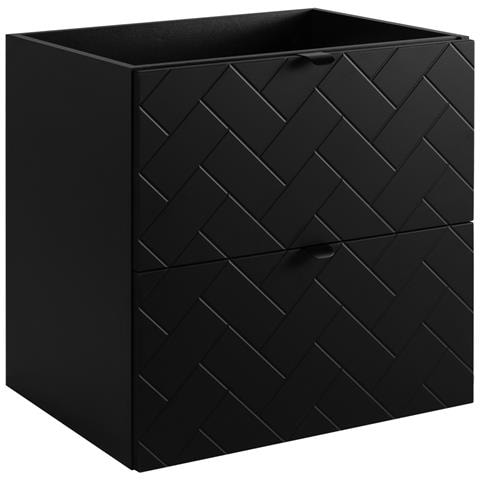 | Mobiletto 60 cm - Nero opaco - Mobili da bagno - Mobiletti - Senza top - Foto 9