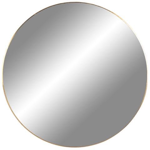 Specchio Tondo Da Parete Jersey In Acciaio Color Ottone Ø60 Cm - Foto 1
