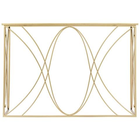Consolle Exy In Ferro, Mdf E Specchio - 120 X 40 X H 80 Cm - Foto 2