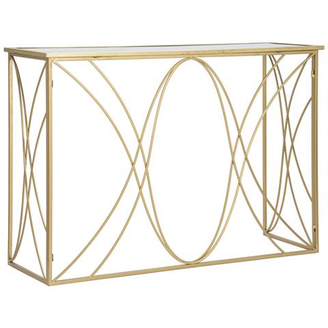 Tavolo Consolle Vkh627-oro-metallo-120x40x80 Cm - Foto 1