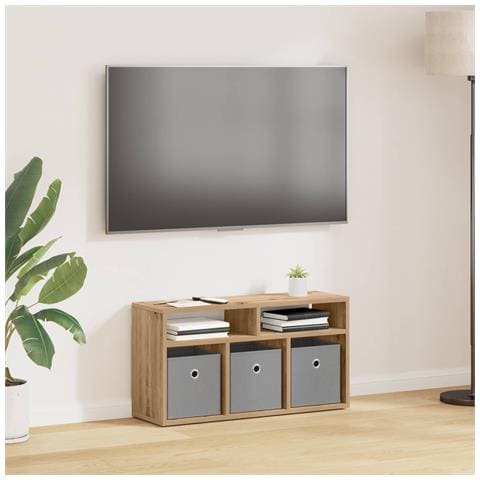 Lowboard con cassetto Rovere artigianale 72 x 22,5 x 38 cm - Foto 2