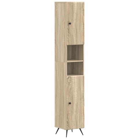 Set di Armadi da Bagno da 2 Pezzi BREDA Rovere Sonoma - Foto 8