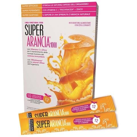 Super Arancia 1000 10 Stick Pack Monodose da 3,7G Integratore Alimentare con Edulcorante - Foto 1