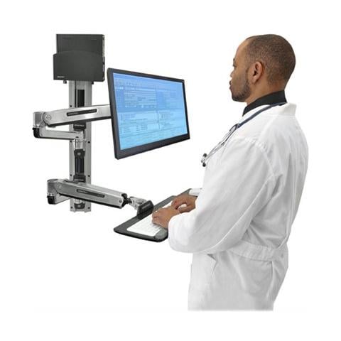 Sistema di montaggio a parete per lavorare seduti e in piedi LX - Foto 11