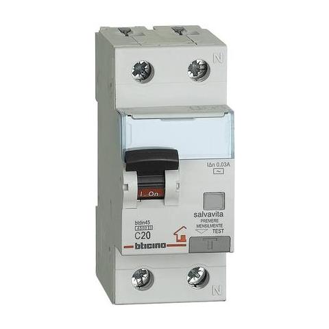 Gc8813ac20 - Btdin-rs - Interruttore Magnetotermico Differenziale Ac 1p+n 30ma 20a 4500 - Foto 2