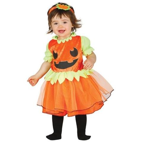 Costume Da Zucca Per Neonate Di 6/12 Mesi Alte 64/88 Cm - Foto 1