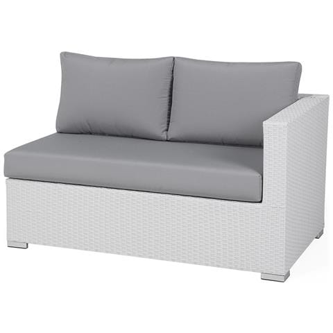 Set Da Giardino In Rattan Bianco Xxl - Foto 36