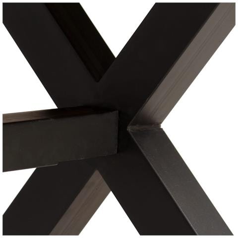 Tavolo Da Pranzo Legno Massello Di Acacia E Mango 180x90x76 Cm - Foto 10