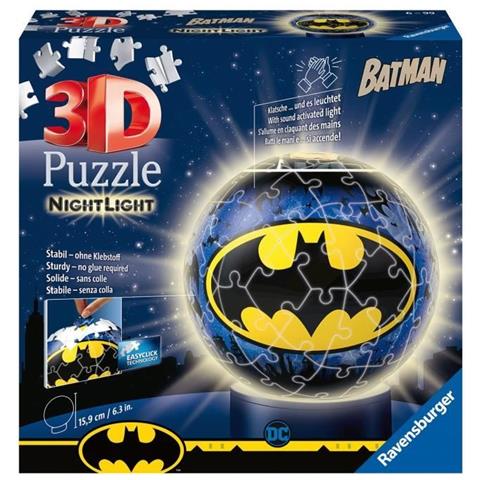 Puzzle tondo Batman 3D 72 pezzi illuminato - Foto 1