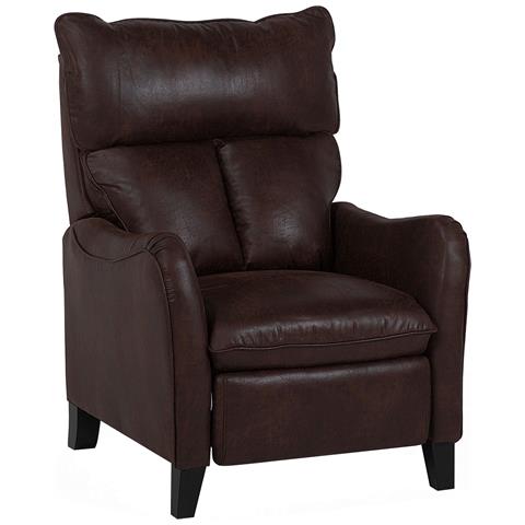 Poltrona Recliner In Pelle Sintetica Marrone Royston - Foto 18