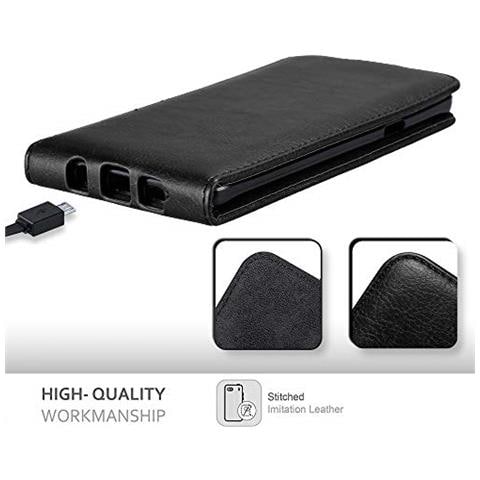 Custodia Compatibile Con Samsung Galaxy Note 5 In Nero Di Notte - Coperchio Protettivo In Design Flip Con Chiusura Magnetica - Foto 2