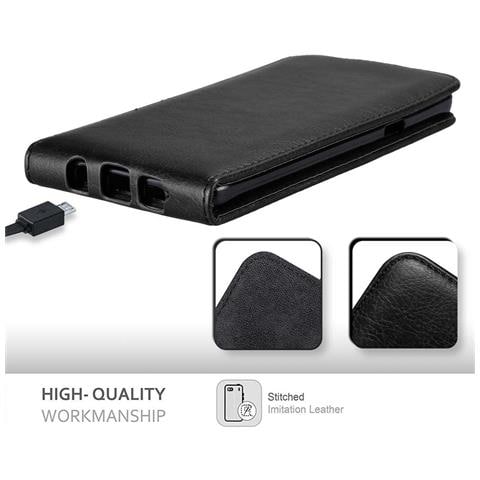 Custodia Compatibile Con Samsung Galaxy Note 5 In Nero Di Notte - Coperchio Protettivo In Design Flip Con Chiusura Magnetica - Foto 8