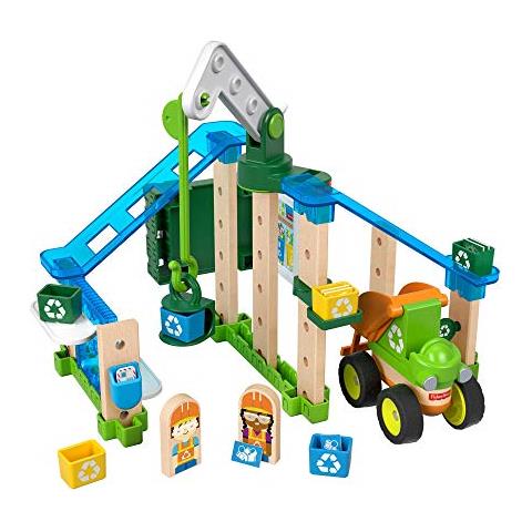 Fisher-price Wonder Makers, Il Centro Di Riciclaggio, Set Da Costruzione Con Più Di 40 Pezzi, Giocattolo Per Bambini 3+ Anni, Gfj12 - Foto 1