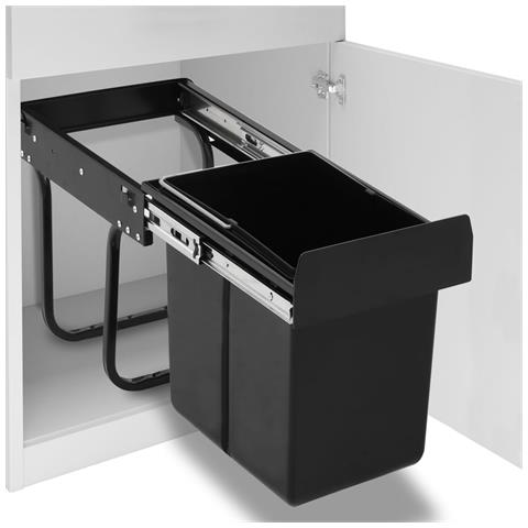 Cestino Estraibile per Mobile Cucina Chiusura Ammortizzata 20L - Foto 1