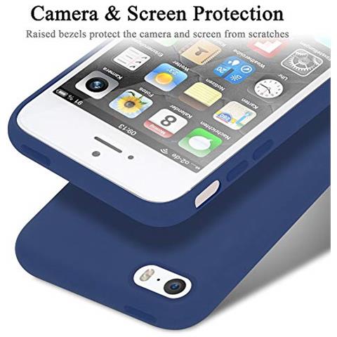 Cadorabo Custodia Compatibile Con Apple Iphone 5 In Liquid Blu - Coperchio Protettivo In Silicone Tpu Flessibile - Foto 2