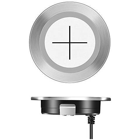 Surface Ricarica Wireless Integrata Diametro 60 Mm 2.36 Grommet Hole Embedded Integrato - Foto 2
