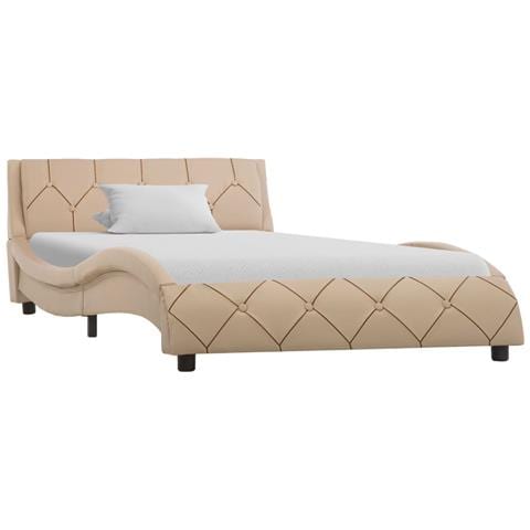 Lettino Prendisole Trasformabile con Cuscino Polyrattan Marrone - Foto 1