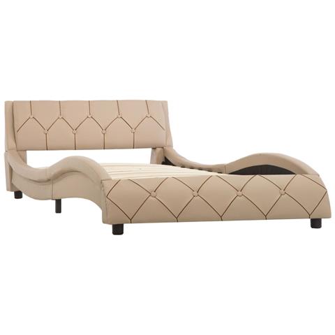 Lettino Prendisole Trasformabile con Cuscino Polyrattan Marrone - Foto 2