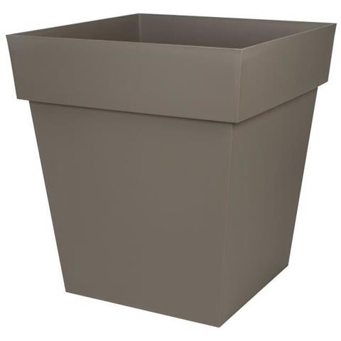 Vaso Quadrato Tuscany - 50 Cm - 87 L - Tortora - Foto 3