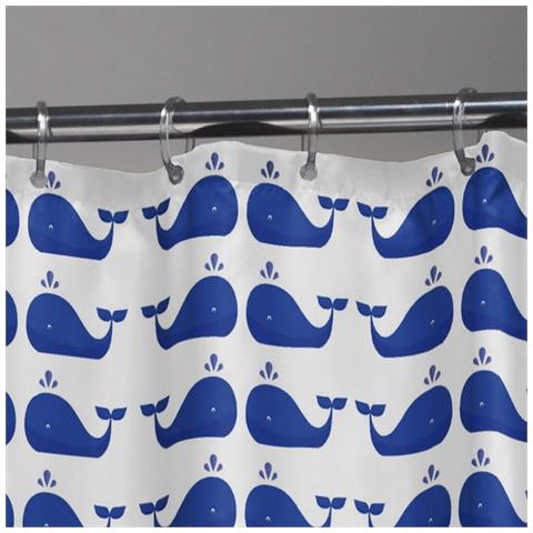 Tenda da Doccia Whale Blu e Bianca - Foto 3