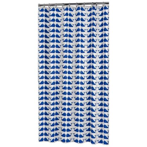 Tenda da Doccia Whale Blu e Bianca - Foto 1