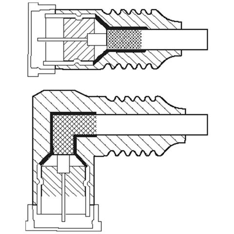 Cavo Antenna Sat Angolato (80 Db), 2x Schermato - Foto 4