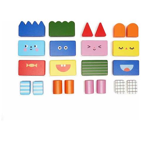 Gioco Per Bambini - Figure Impilabili - In Legno - Foto 1