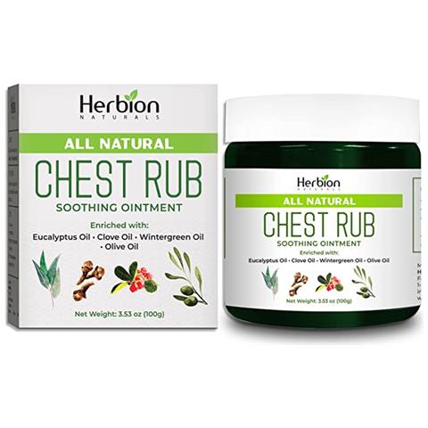 Chest Rub, Unguento Lenitivo Naturale, Allevia La Congestione Del Torace, Riduce I Dolori Muscolari, Adulti E Bambini Dai 2 Anni In Su, 3,53 Once - Foto 1