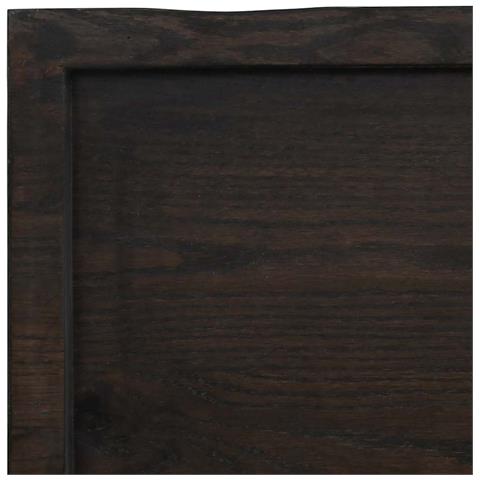 Ripiano Marrone Scuro 200x50x (2-6) cm Massello Rovere Trattato - Foto 9