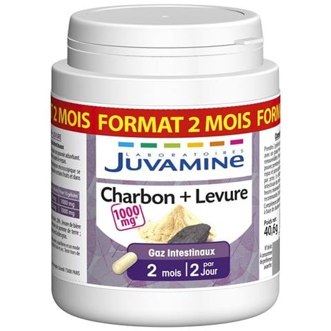 Charbon + Levure 120 Gelules - Foto 1